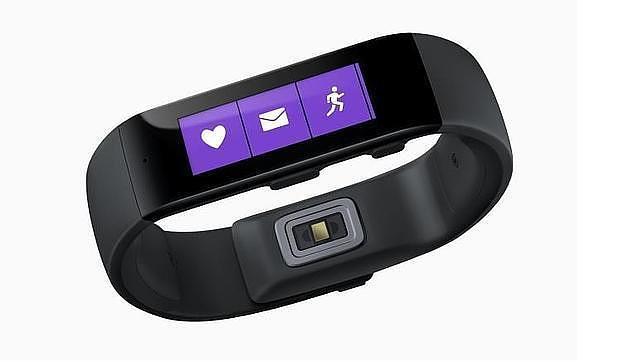 Detalle de Microsoft Band, la pulsera de Microsoft